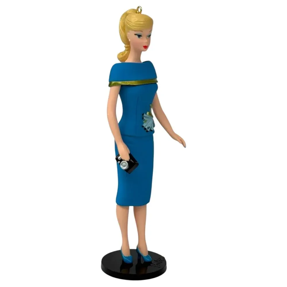 Vintage Hallmark Barbie Ornament 2008 Club Meeting QX2861 in Box Keepsake Blue